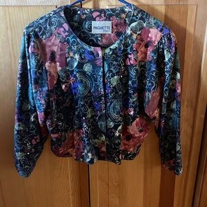 Women's Boho Multicolor Button Down Shirt